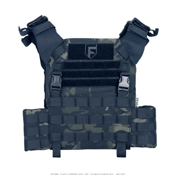 Colete Tático Modular PLATE CARRIER JPS M2 MULTICAM BLACK - Imagem 2