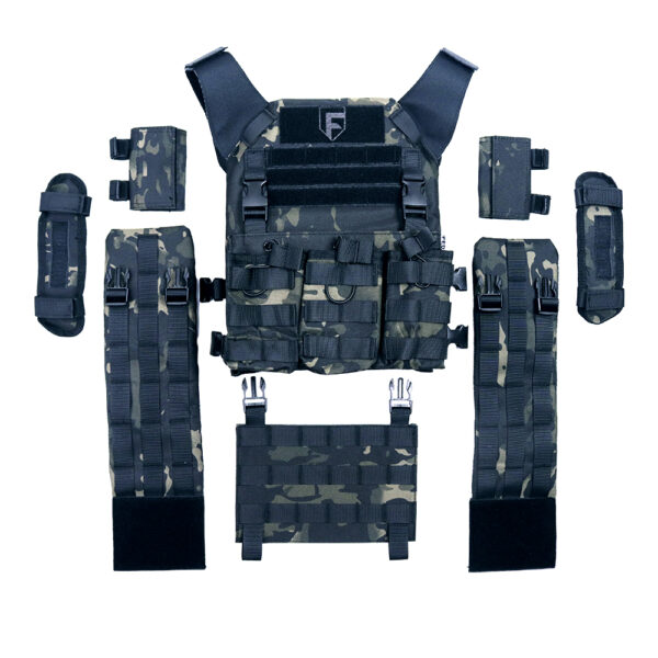 Colete Tático Modular PLATE CARRIER JPS M2 MULTICAM BLACK - Imagem 3