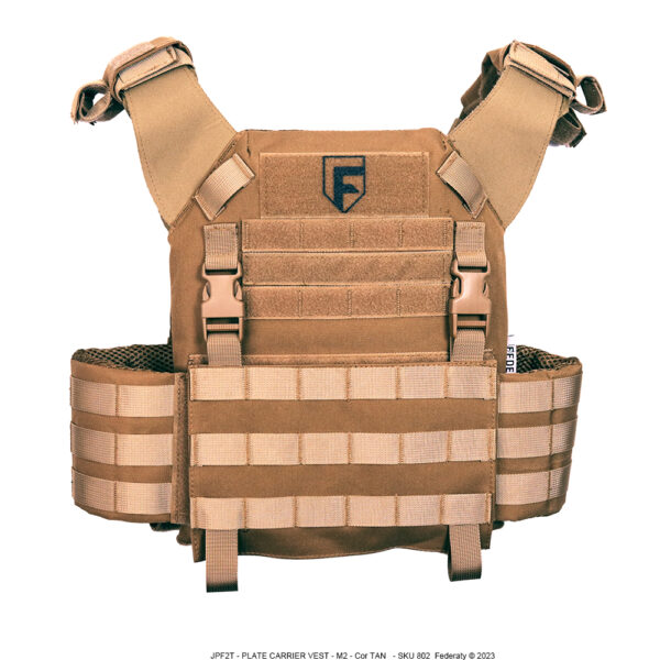 Colete Tático Modular PLATE CARRIER JPS M2 TAN - Imagem 2