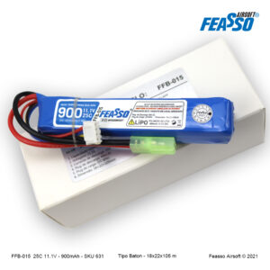 Bateria LiPO 25C - 11.1V - 900mAh