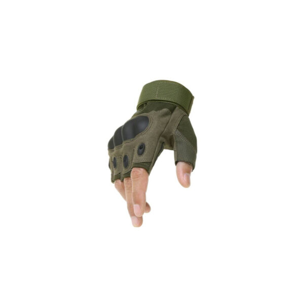 Luva Meio Dedo Com Proteção - Verde - Imagem 2