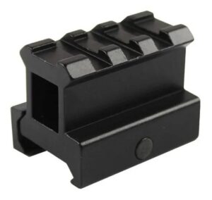 Elevador de trilho 22mm Preto - 3 Slots(5CM) comprimento