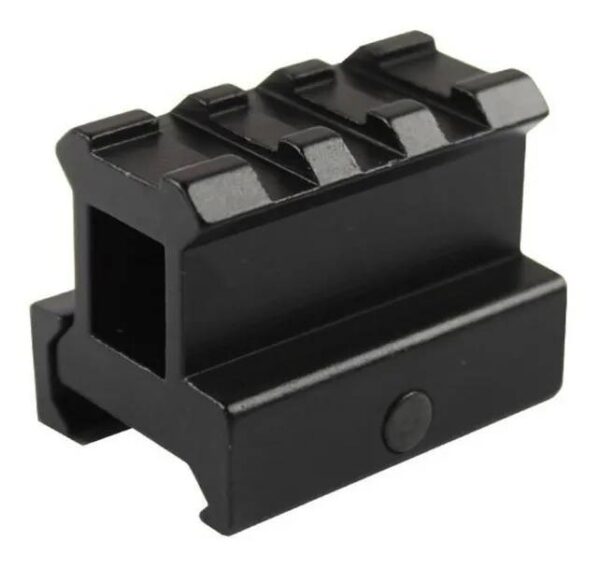 Elevador de trilho 22mm Preto - 3 Slots(5CM) comprimento