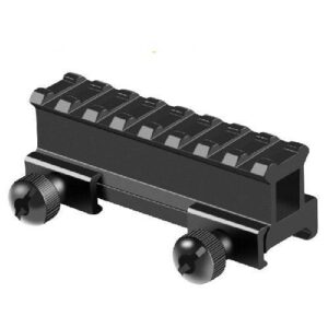 Elevador de trilho 22mm Preto - 8 Slots(9CM) comprimento
