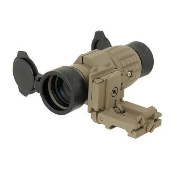 Mira Magnifier 3x Zoom Tan 22mm Airsoft - Imagem 4