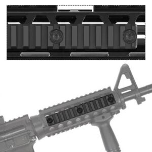 Trilho Metal 13(13,5cm) Slots Preto p/ M-Lock