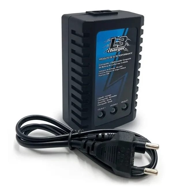 Carregador Balanceador L3 Lipo 2s 3s 110/220v Aero Airsoft - Imagem 6