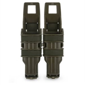 Porta Carregador Duplo Pistola Rígido Modular- Preto - VERDE