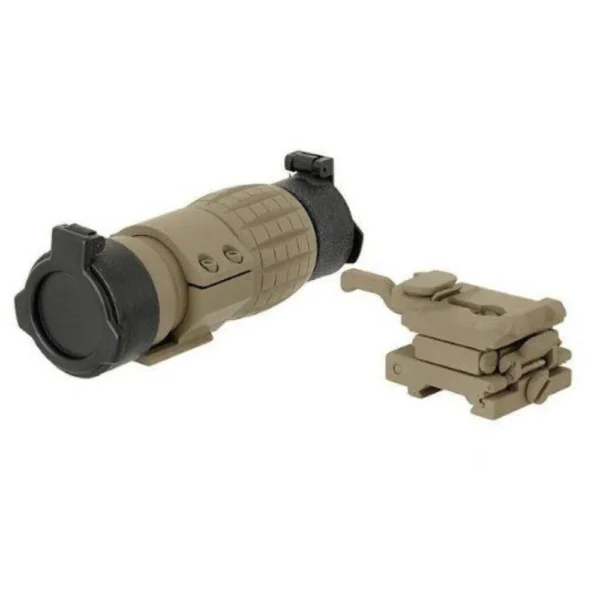 Mira Magnifier 3x Zoom Tan 22mm Airsoft - Imagem 2