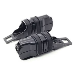 Porta Carregador Duplo Pistola Rígido Modular- Preto - PRETO