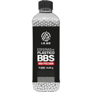 Esfera Airsoft BBs Leão 0.25g 6mm pote com 5000 bolinhas