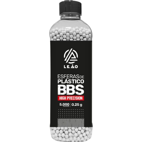 Esfera Airsoft BBs Leão 0.25g 6mm pote com 5000 bolinhas