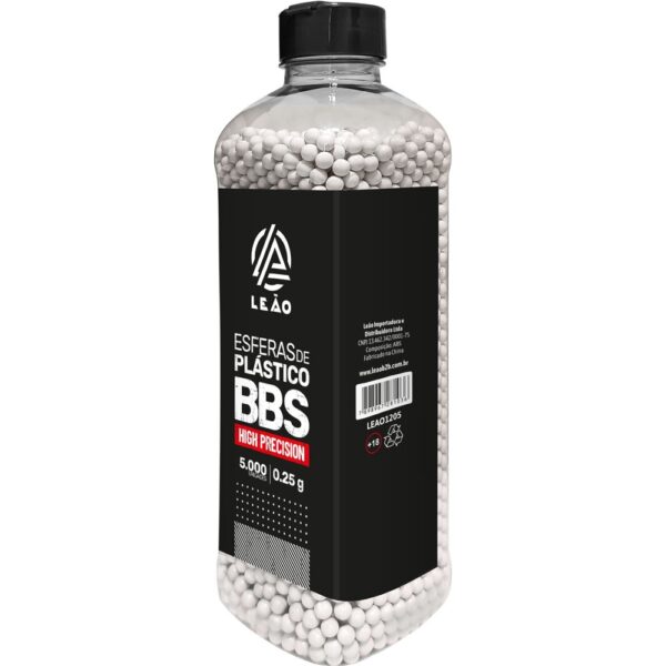 Esfera Airsoft BBs Leão 0.25g 6mm pote com 5000 bolinhas - Imagem 3