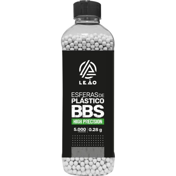 Esfera Airsoft BBs Leão 0.28g 6mm pote com 5000 bolinhas